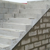 Descente de garage - Escalier en béton - Pendant travaux
