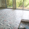 Carrelage - Création cuisine - Pose carreaux ciment - Pendant travaux